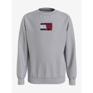 Tommy Hilfiger Mikina dětská Šedá obraz