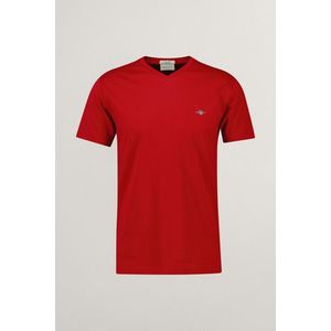 TRIČKO GANT SLIM SHIELD V-NECK T-SHIRT RUBY RED obraz