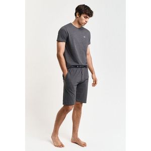 PYŽAMO GANT PAJAMA SET T-SHIRT AND SHORTS ANTRACIT MELANGE obraz