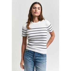 SVETR GANT RIBBED BRETON C-NECK CREAM obraz