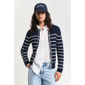 KARDIGAN GANT RIBBED BRETON CARDIGAN EVENING BLUE obraz