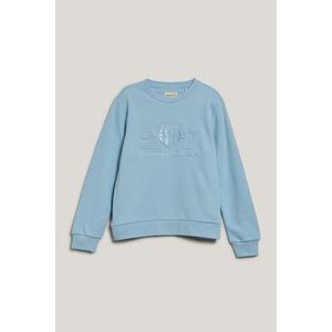 MIKINA GANT REG TONAL SHIELD C-NECK SWEAT CALMING BLUE obraz