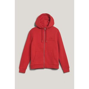 MIKINA GANT REG TONAL SHIELD ZIP HOODIE BRIGHT RED obraz