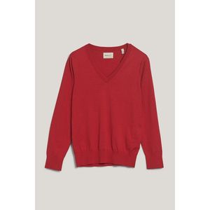 SVETR GANT FINE KNIT V-NECK BRIGHT RED obraz