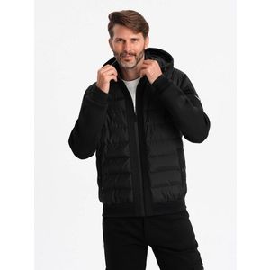 Černá bomber trendy bunda V1 JALP-0140 obraz