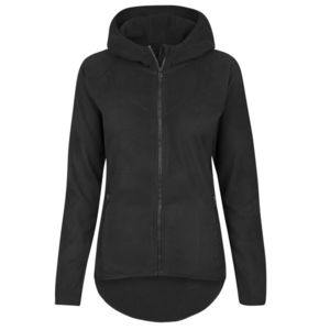 Dámská mikina Urban Classics Ladies Polar Fleece Zip Hoody black obraz