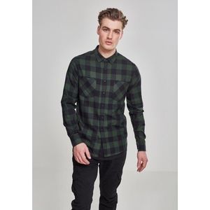 Urban Classics Checked Flanell Shirt blk/forest obraz