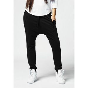 Urban Classics Ladies Light Fleece Sarouel Pant black obraz