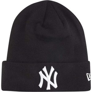 Kulich NEW ERA MLB essential cuff knit NEYYAN NY Black White obraz