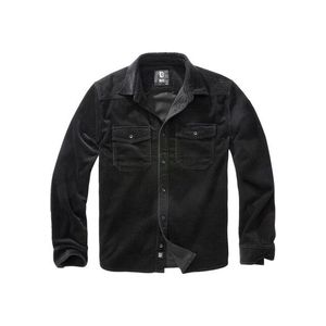 Brandit Corduroy Classic Shirt Long Sleeve black obraz