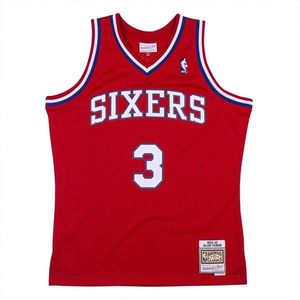 Mitchell & Ness Philadelphia 76ers #3 Allen Iverson red Swingman Jersey (19066) obraz