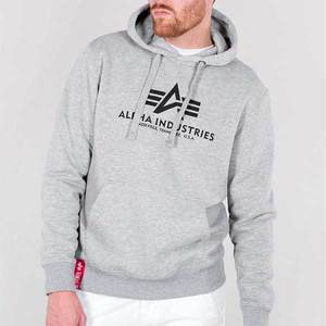 Pánská mikina Alpha Industries Basic Hoody Grey obraz