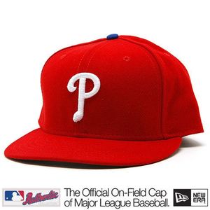 Kšiltovka New Era 59FIFTY Authentic Philadelphia Phillies Home Cap Red obraz