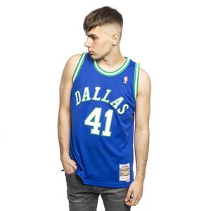 Mitchell & Ness Dallas Mavericks #41 Dirk Nowitzki royal Swingman Jersey obraz