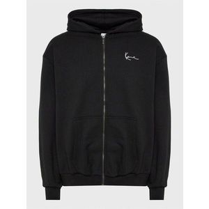 Mikina karl kani chest signature essential zip hoodie Black obraz