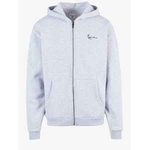 Mikina karl kani chest signature essential zip hoodie Grey obraz