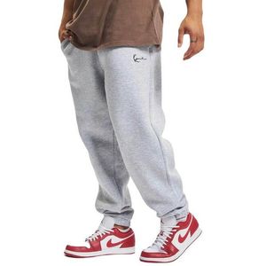 Tepláky Karl Kani SMALL SIGNATURE ESSENTIAL RELAXED FIT CUFFED SWEATPANTS grey obraz