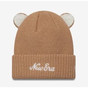 Dětský kulich Child New Era Teddy Bear Ears Beige Cuff Knit Beanie Hat obraz