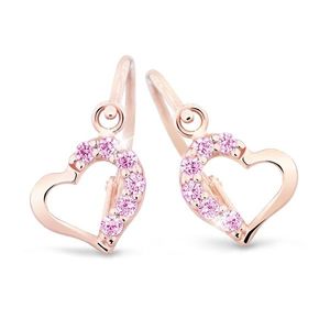 Cutie Jewellery Něžné dětské náušnice z růžového zlata C2757-10-X-4 růžová obraz