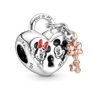 Pandora Přívěsek Visací zámek Disney Mickey Mouse & Minnie Mouse 780109C01 obraz