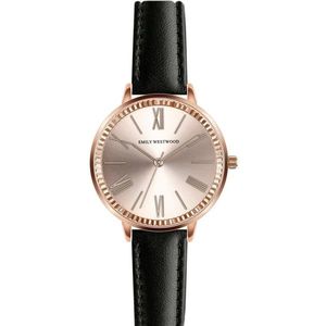 Emily Westwood Melissa Black Leather Watch EEK-B029R obraz