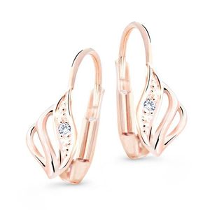 Cutie Jewellery Luxusní náušnice z růžového zlata s třpytivými zirkony Z8024-55-10-X-L4 obraz