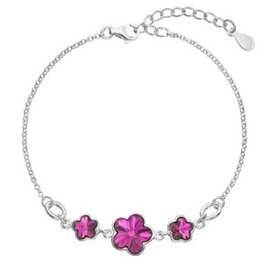 Evolution Group Stříbrný náramek s fuchsiovými krystaly Swarovski 33112.3 fuchsia obraz