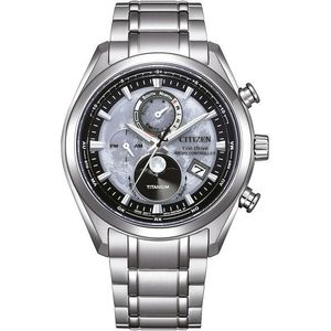 Citizen Tsukiyomi Moonphase Eco-Drive Radio Controlled Super Titanium BY1010-81H obraz