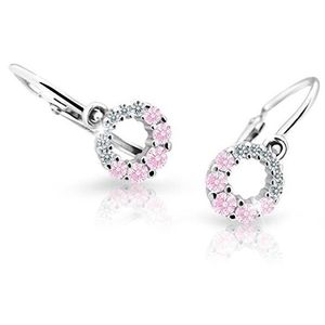 Cutie Jewellery Dětské náušnice z bílého zlata C2154-10-X-2 růžová obraz