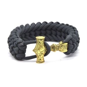 Cordell Šedý paracord náramek Thorovo kladivo - Mjoelnir obraz