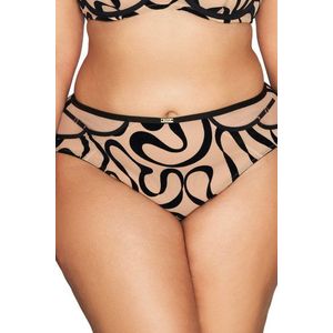 Kalhotky Ava Lingerie 2124 Béžovo-černá 2XL obraz