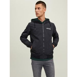 Černá pánská lehká bunda Jack & Jones Rush - Pánské obraz