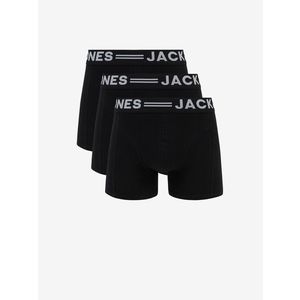 Jack & Jones Sense Boxerky 3 ks Černá obraz