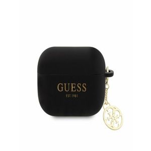 Guess 4G Charm Silikonové AirPods Pro 2 Black Obal Fialová obraz