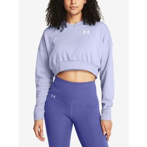 Under Armour UA Rival Terry OS Crop Crw Mikina Fialová obraz