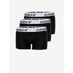 Ombre Clothing Boxerky 3 ks Černá obraz