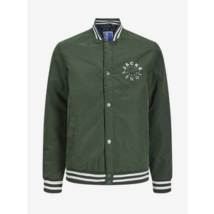 Jack & Jones Warrior Bunda dětská Zelená obraz