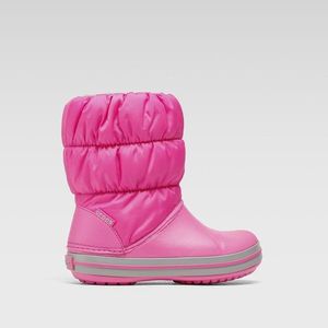 Kotníkové boty Crocs WINTER PUFF BOOT KIDS 14613-6TR Materiál - Croslite, Látka/-Látka obraz