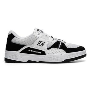 Sportovní DC Shoes CONSTRUCT ADYS100822-BKW Syntetický materiál, Přírodní kůže (useň) - Semiš obraz