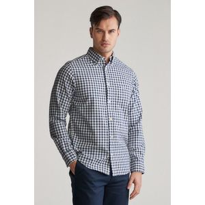 KOŠILE GANT REG ARCHIVE OXFORD CHECK SHIRT DEEP BLUE obraz