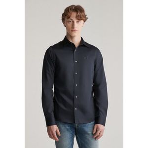 KOŠILE GANT SLIM SATEEN SHIRT BLACK obraz