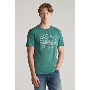 TRIČKO GANT SEASONAL GRAPHIC T-SHIRT WOODY GREEN obraz