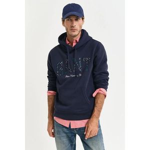 MIKINA GANT GRAPHIC HOODIE EVENING BLUE obraz