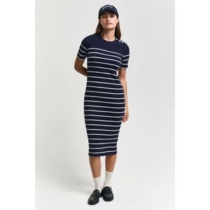 ŠATY GANT RIBBED BRETON DRESS EVENING BLUE obraz