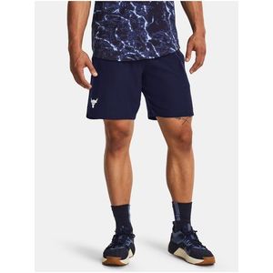 Tmavě modré pánské sportovní kraťasy Under Armour Project Rock Woven obraz