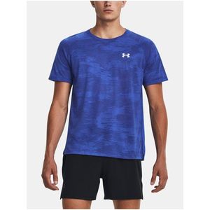 Modré sportovní tričko Under Armour UA STREAKER SPEEDCAMO SS obraz