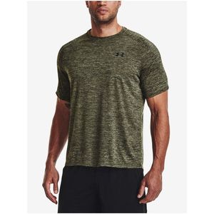 Zelené pánské žíhané tričko Under Armour UA Tech 2.0 SS Tee-GRN obraz