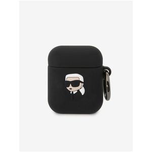 3D Logo NFT Karl Head Silikonové Pouzdro pro Airpods 1/2 Black Karl Lagerfeld obraz