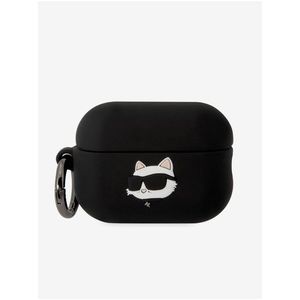 Karl Lagerfeld 3D Logo NFT Choupette Head Silikonové Pouzdro pro Airpods Pro 2 Black obraz