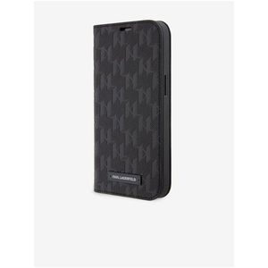 PU Saffiano Monogram Book Pouzdro pro iPhone 13 Pro Black Karl Lagerfeld obraz